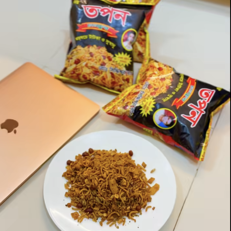 বাংলাদেশের সুস্বাদু মজাদার ঝাল চানাচুর (Tapan Chanacur)